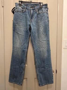 Old Navy Men's Straight Leg Jeans - Light Blue Wash